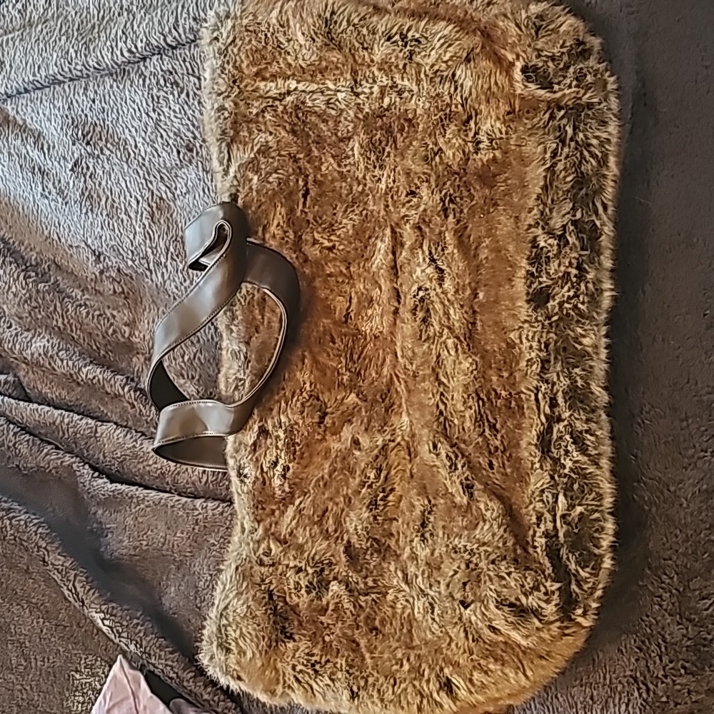 Pottery Barn Faux Fur Tote